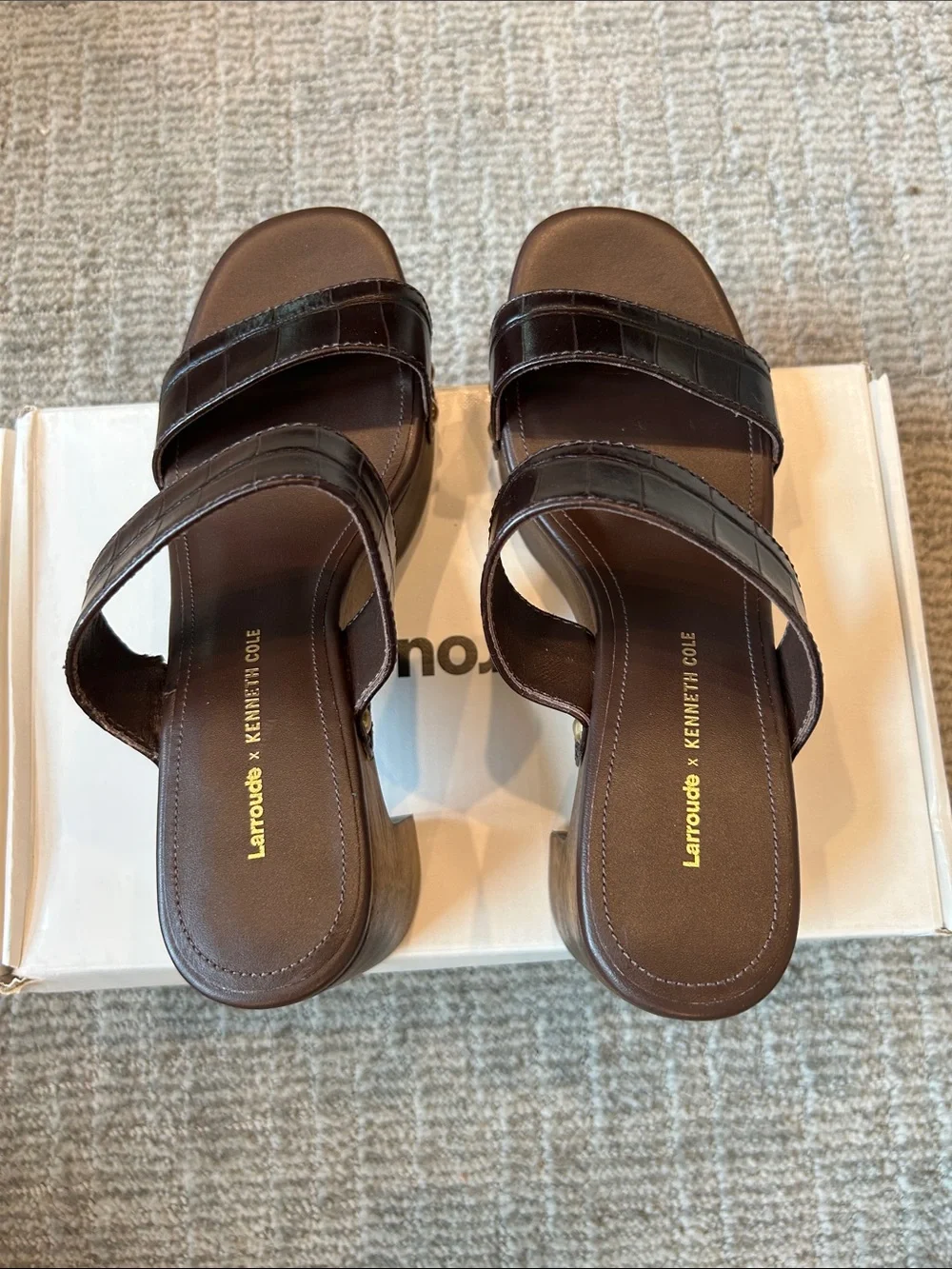 Kenneth Cole chunky wooden
